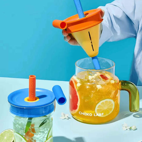 Chako Lab Kettle Funnel funnel glass water bottle 560ml&1150ml Chako Lab Kettle Funnel funnel glass water bottle 560ml&1150ml