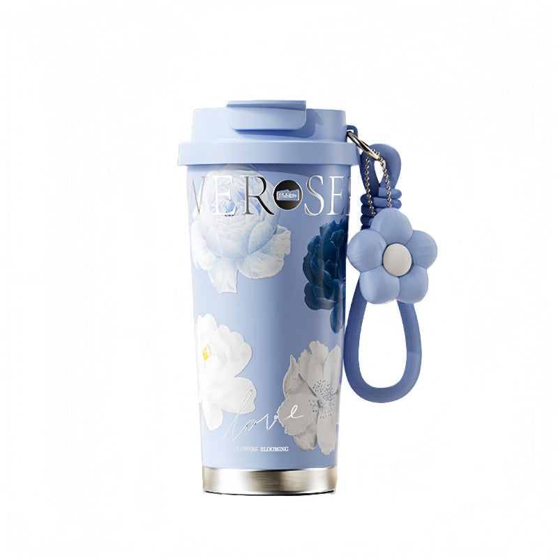 Flower Young Coffee Cup with 520ml capacity and 3D floral embossing