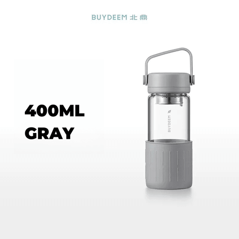 Buydeem Glass Tea Bottle with Infuser 400ml & 600ml Buydeem Glass Tea Bottle with Infuser 400ml & 600ml