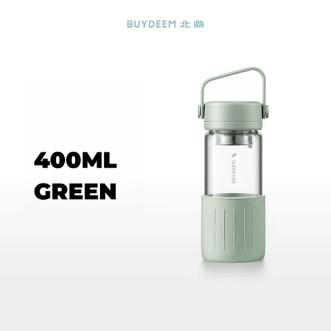 Buydeem Glass Tea Bottle with Infuser 400ml & 600ml Buydeem Glass Tea Bottle with Infuser 400ml & 600ml