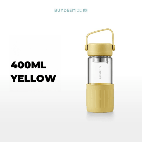 Buydeem Glass Tea Bottle with Infuser 400ml & 600ml Buydeem Glass Tea Bottle with Infuser 400ml & 600ml