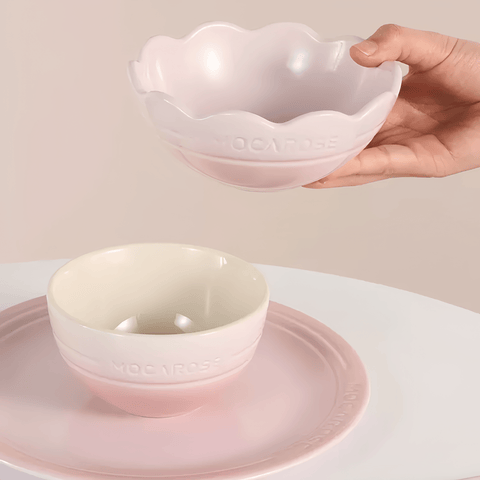 Mocarose Elegance Dinnerware Set - Bowls and Plates Collection Mocarose Elegance Dinnerware Set - Bowls and Plates Collection