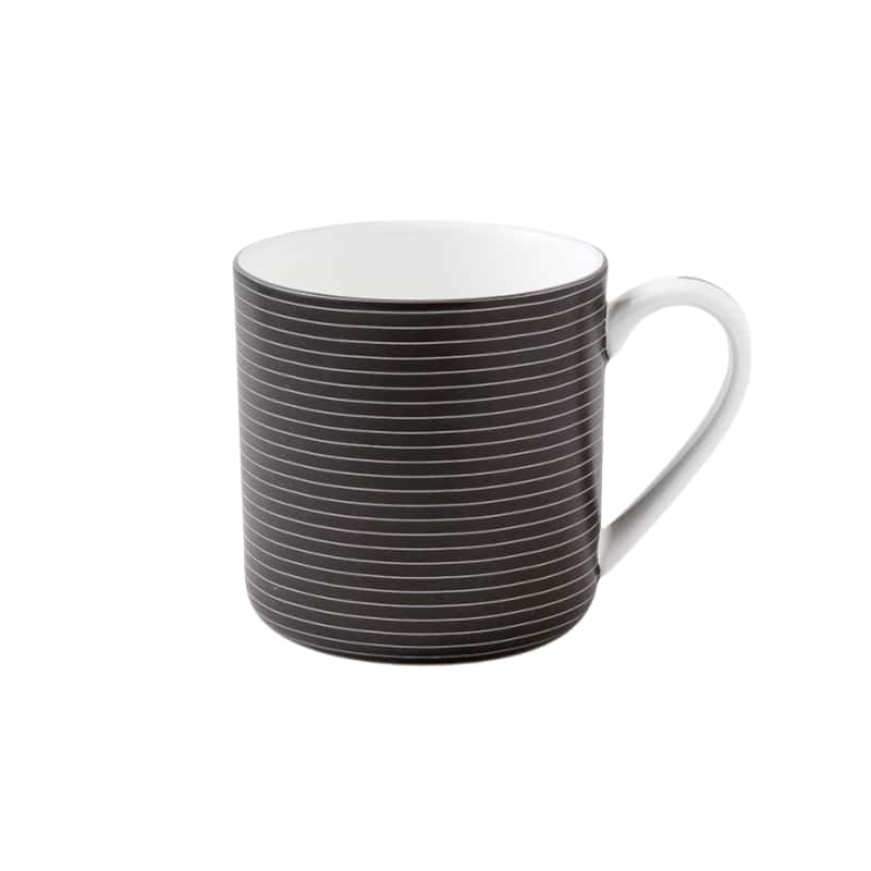 Stechcol Bone China Mug - Luxe Black & White Menswear Design