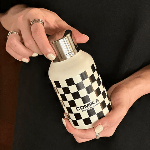COMIKA Stainless Steel Chessboard Checker Insulated Cup 300ml COMIKA Stainless Steel Chessboard Checker Insulated Cup 300ml