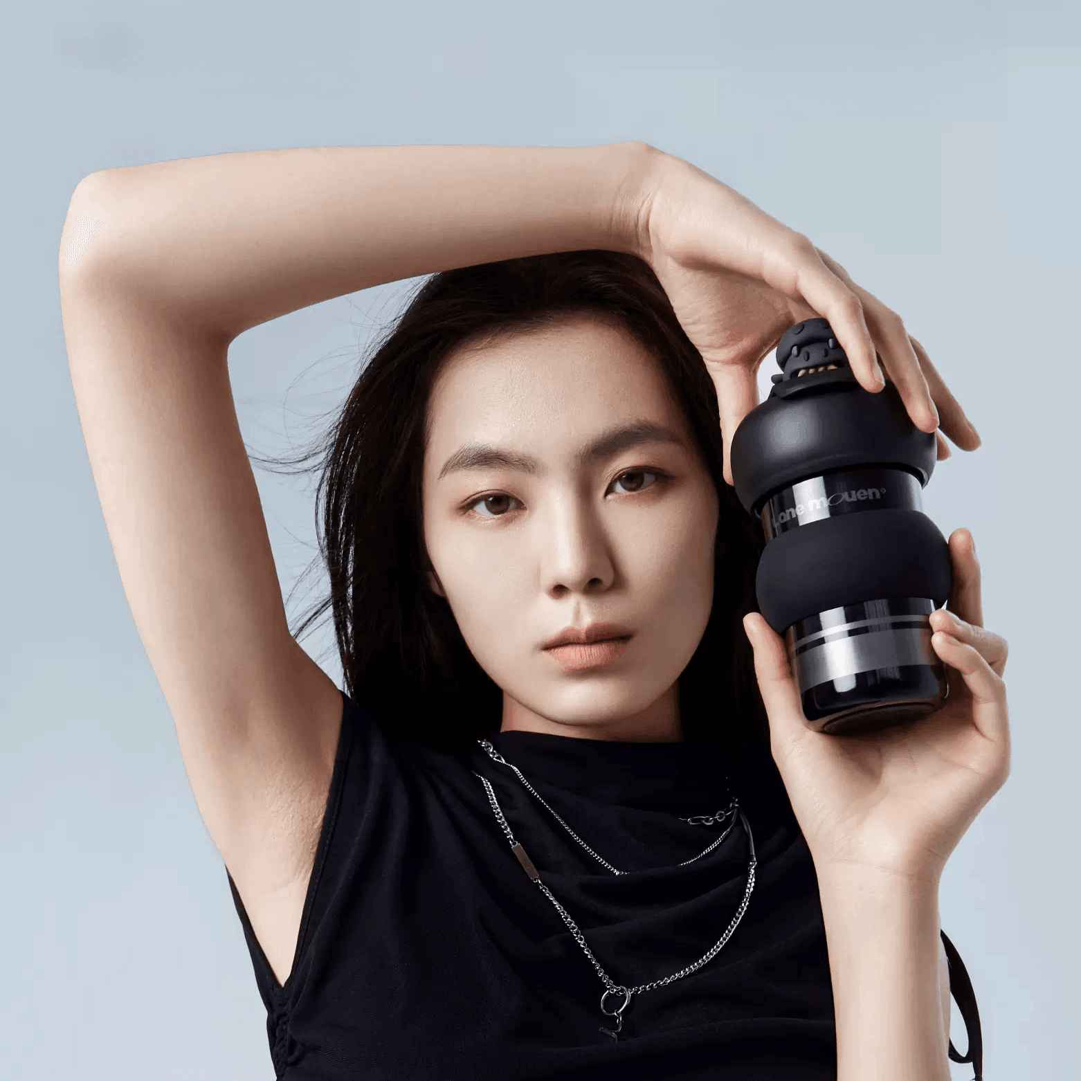 Lane Mouen Coffee Cup Portable Water Cup Fashion Circle Style 380ml