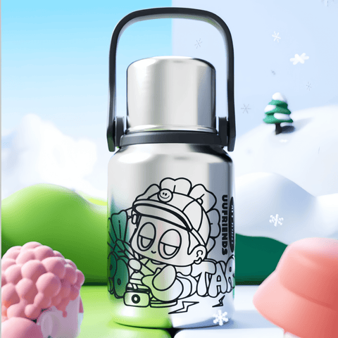 ALLJOINT UUfriends Traveling Cup Portable Water Bottle 800ml Vacuum Flask Thermos ALLJOINT UUfriends Traveling Cup Portable Water Bottle 800ml Vacuum Flask Thermos