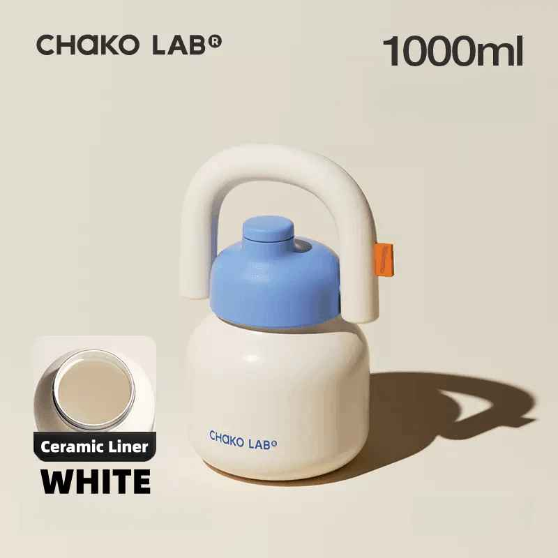 CHAKOLAB 1000ML LinLin Thermal and Cold Insulation Water Bottle - Portable Straw Bottle