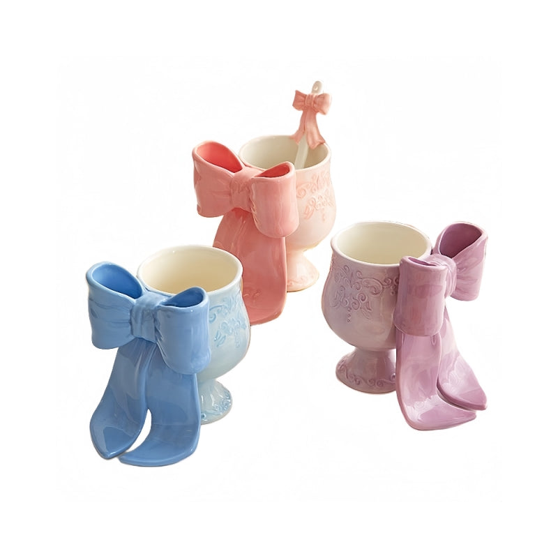 MDZF SWEET HOME Princess Escape Series Ceramic Mug with 3D Bow