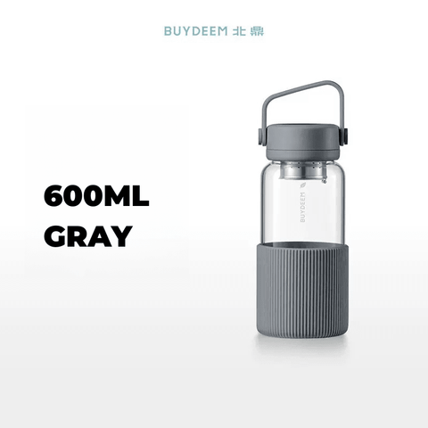 Buydeem Glass Tea Bottle with Infuser 400ml & 600ml Buydeem Glass Tea Bottle with Infuser 400ml & 600ml