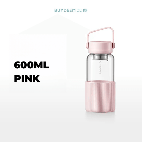 Buydeem Glass Tea Bottle with Infuser 400ml & 600ml Buydeem Glass Tea Bottle with Infuser 400ml & 600ml