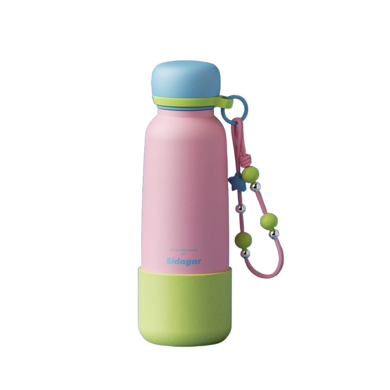 Sidagar 570ML Lightweight Insulated Tumbler with Retractable Straw & Carry Strap