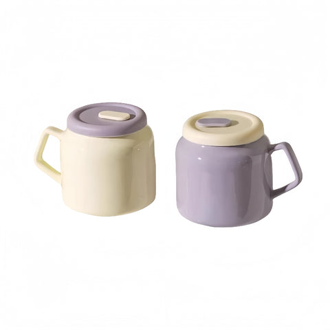 MDZF Ceramic Taro Bobo Cup with Silicone Lid MDZF Ceramic Taro Bobo Cup with Silicone Lid