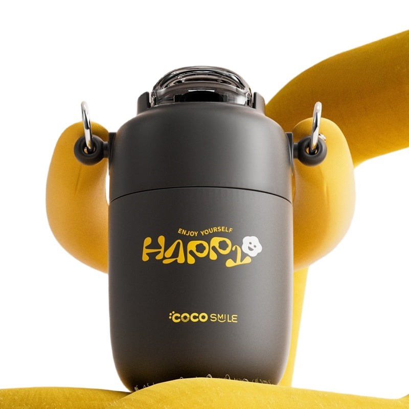 Cocosmile 316 stainless steel vacuum insulated tumbler with cloud handle and whistle straw