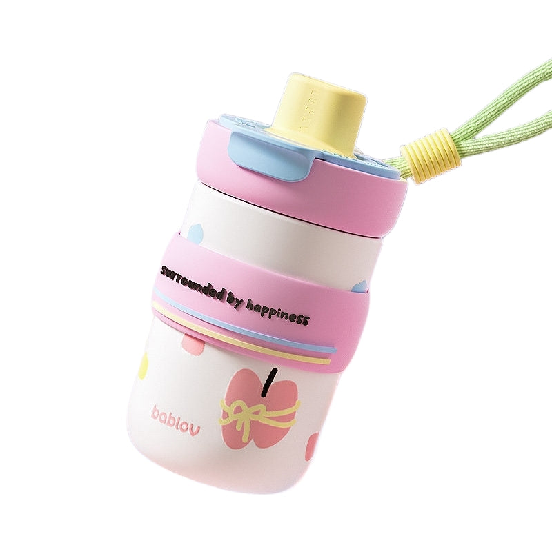 BABLOV 450ml Insulated Tumbler with Straw