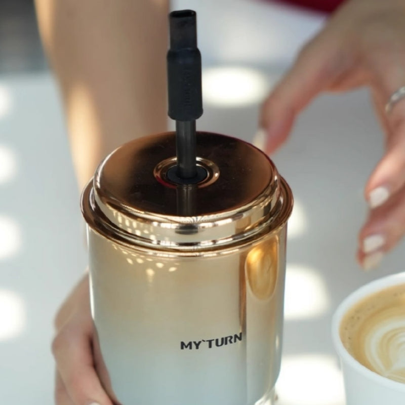 MYTURN T2 Stainless Steel Straw Tumbler with Leak-Proof Design