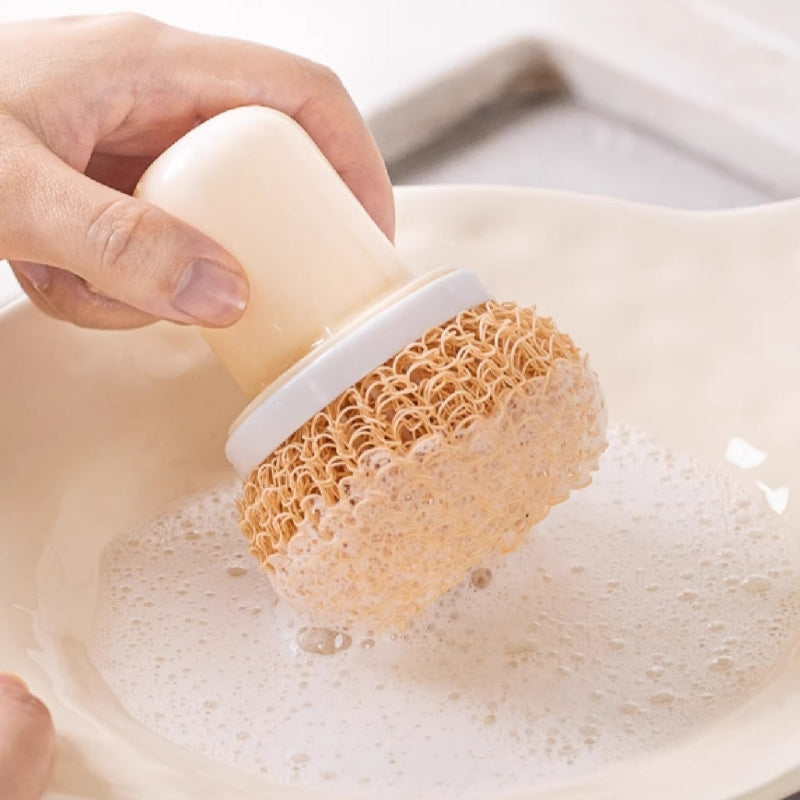 Shueho Fiber Scrubber Brush for Non-Stick Cookware