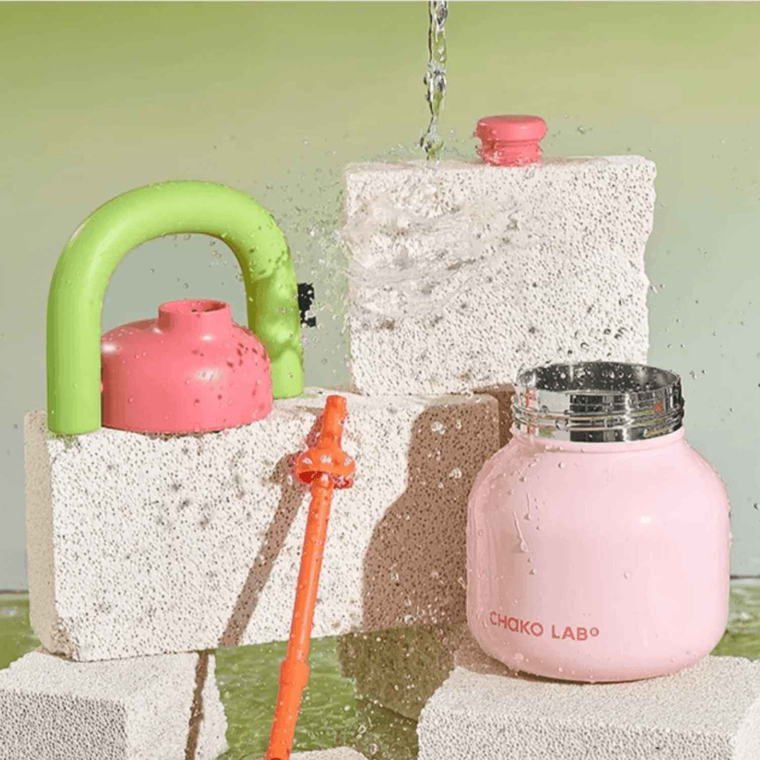 CHAKOLAB 1000ML LinLin Thermal and Cold Insulation Water Bottle - Portable Straw Bottle