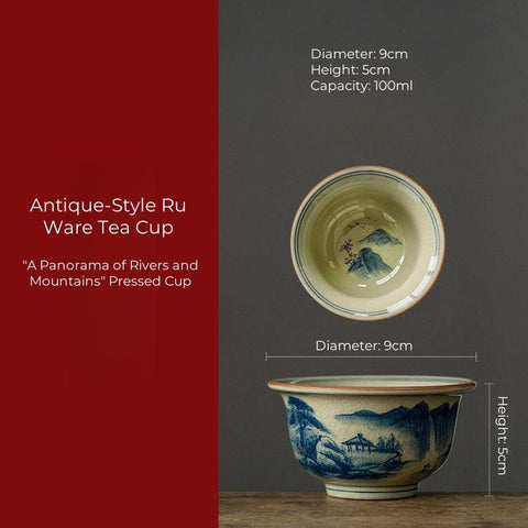 Hand-Painted Ceramic Tea Cup – Traditional Elegance Hand-Painted Ceramic Tea Cup – Traditional Elegance