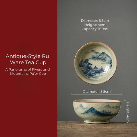 Hand-Painted Ceramic Tea Cup – Traditional Elegance Hand-Painted Ceramic Tea Cup – Traditional Elegance