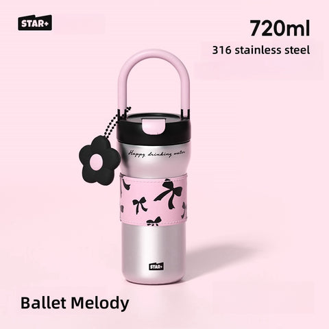 STAR+ 720ML Portable Thermal Water Bottle - Leak-Proof, BPA-Free, High-Capacity Insulated Flask STAR+ 720ML Portable Thermal Water Bottle - Leak-Proof, BPA-Free, High-Capacity Insulated Flask