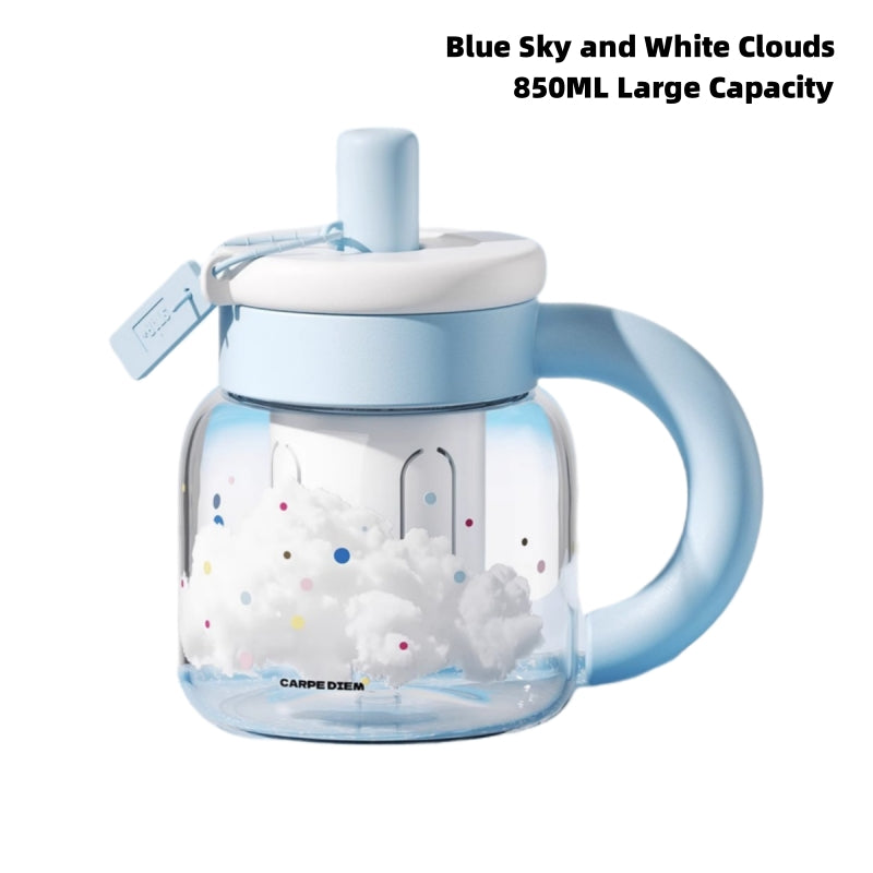 STAR+ Stylish 850mL Glass Tea Separation Cup - Durable, Safe, and BPA-Free