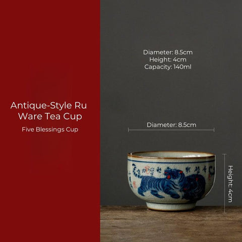 Hand-Painted Ceramic Tea Cup – Traditional Elegance Hand-Painted Ceramic Tea Cup – Traditional Elegance