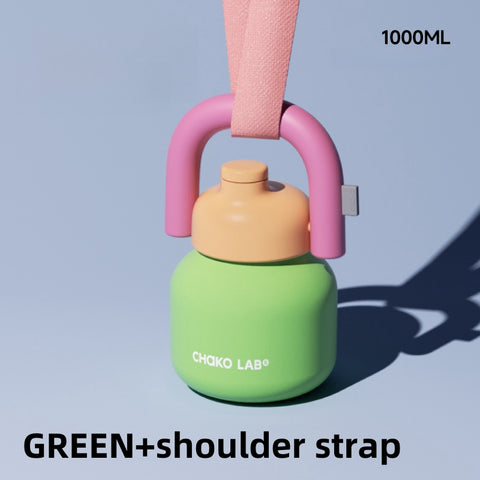 Chako Lab LinLin Kettle - 1000ml Colorful Stainless Steel Insulated Bottle | Dual Drink Mode | Portable & Fashionable Design Chako Lab LinLin Kettle - 1000ml Colorful Stainless Steel Insulated Bottle | Dual Drink Mode | Portable & Fashionable Design