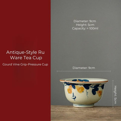 Hand-Painted Ceramic Tea Cup – Traditional Elegance Hand-Painted Ceramic Tea Cup – Traditional Elegance
