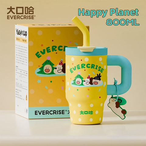 EverCrise 800ml Fun Design Water Bottle – Leak-Proof, Double Drinking Option, and Comfortable Handle EverCrise 800ml Fun Design Water Bottle – Leak-Proof, Double Drinking Option, and Comfortable Handle