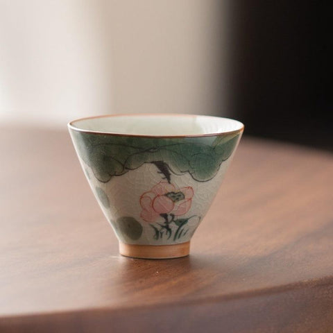 Handcrafted GE KILN Tea Cup - Exquisite Dehua Porcelain Craftsmanship Handcrafted GE KILN Tea Cup - Exquisite Dehua Porcelain Craftsmanship