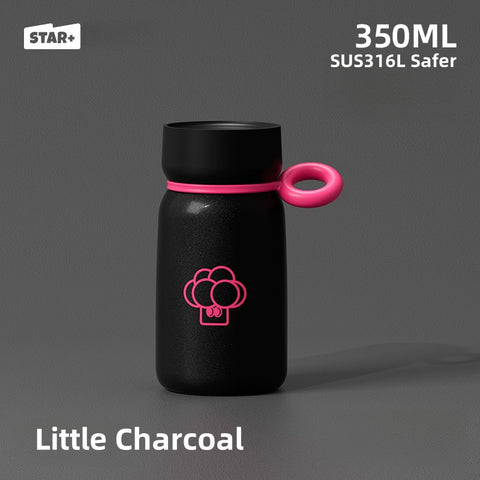 STAR+ Mini Insulated Bottle – 350ml Stainless Steel Vacuum Flask with Silicone Handle | Leak-Proof & Portable Thermal Mug for Hot & Cold Drinks STAR+ Mini Insulated Bottle – 350ml Stainless Steel Vacuum Flask with Silicone Handle | Leak-Proof & Portable Thermal Mug for Hot & Cold Drinks