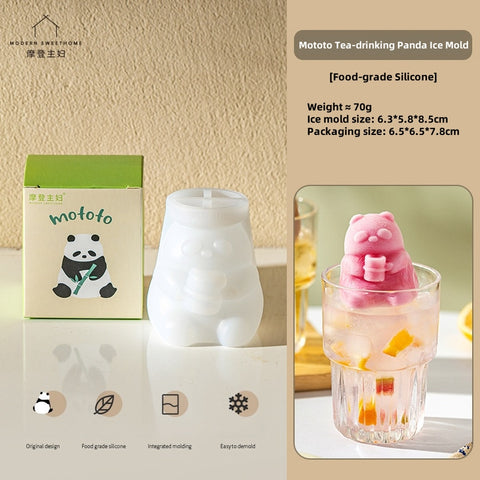 MDZF Sweet Home Mototo Panda-Shaped Ice Mold – Create Adorable Panda Ice Cubes for Fun and Unique Beverages MDZF Sweet Home Mototo Panda-Shaped Ice Mold – Create Adorable Panda Ice Cubes for Fun and Unique Beverages