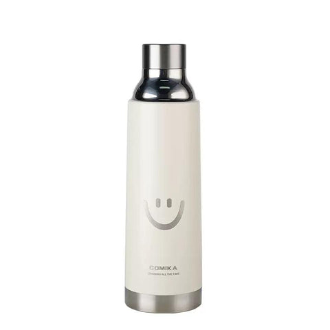 COMIKA Smile Face Thermal Bottle 780ml Vacuum Insulated Bottle Stainless Steel Coffee Cup COMIKA Smile Face Thermal Bottle 780ml Vacuum Insulated Bottle Stainless Steel Coffee Cup
