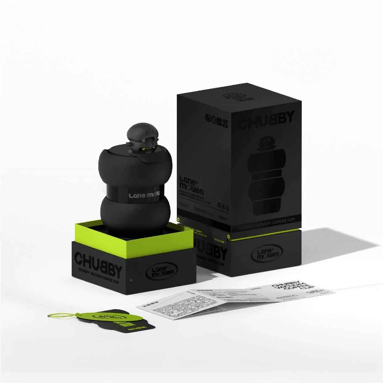 Lane Mouen Coffee Cup Portable Water Cup Fashion Circle Style 380ml