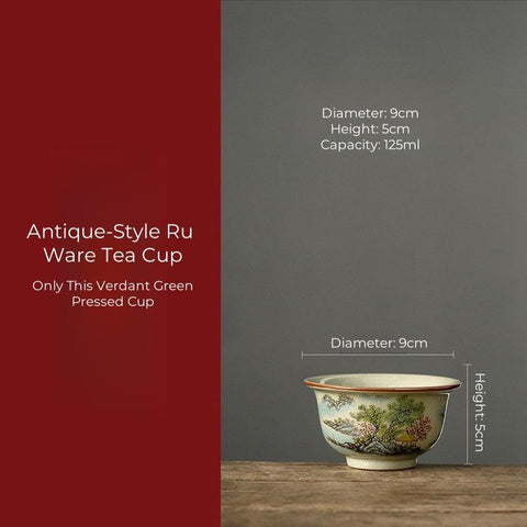 Hand-Painted Ceramic Tea Cup – Traditional Elegance Hand-Painted Ceramic Tea Cup – Traditional Elegance