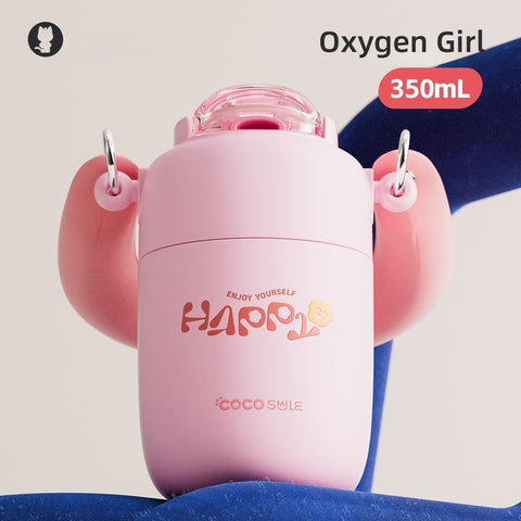 Cocosmile Cloud Handle Vacuum Insulated Stainless Steel Tumbler with Leak-Proof Straw - 350mL, 316 Stainless Steel, Summer Hydration Essentials Cocosmile Cloud Handle Vacuum Insulated Stainless Steel Tumbler with Leak-Proof Straw - 350mL, 316 Stainless Steel, Summer Hydration Essentials