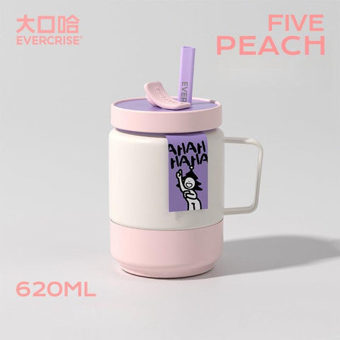 EVERCRISE HipHop Cup: Fun and Functional Insulated Straw Cup 620ml EVERCRISE HipHop Cup: Fun and Functional Insulated Straw Cup 620ml