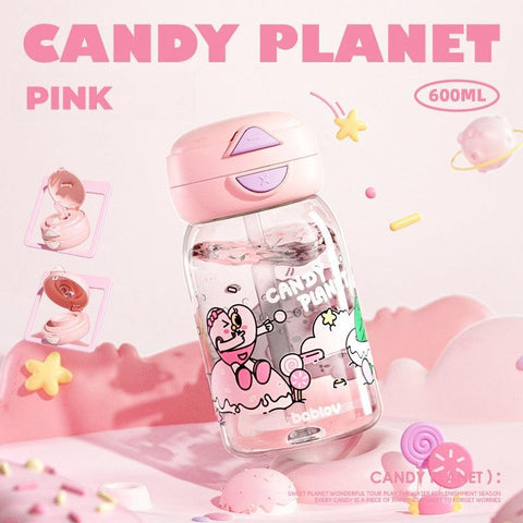 Bablov Candy Planet Leak-Proof Tritan Water Bottle (600ml) Bablov Candy Planet Leak-Proof Tritan Water Bottle (600ml)