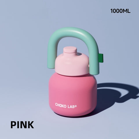 Chako Lab LinLin Kettle - 1000ml Colorful Stainless Steel Insulated Bottle | Dual Drink Mode | Portable & Fashionable Design Chako Lab LinLin Kettle - 1000ml Colorful Stainless Steel Insulated Bottle | Dual Drink Mode | Portable & Fashionable Design