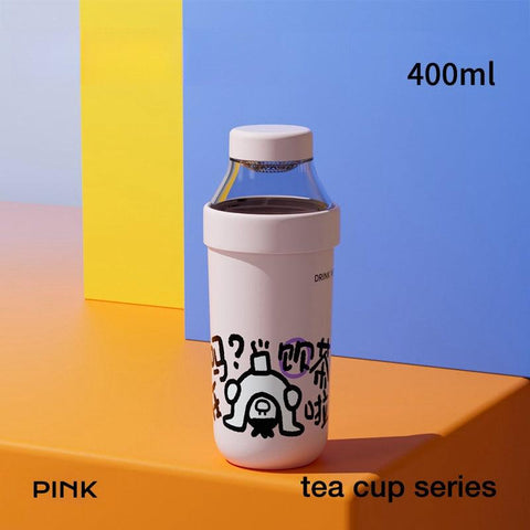EVERCRISE Premium HAHA Tea Bottle 400ml - Leakproof, Detachable, and Insulated for Hot & Cold Beverages EVERCRISE Premium HAHA Tea Bottle 400ml - Leakproof, Detachable, and Insulated for Hot & Cold Beverages