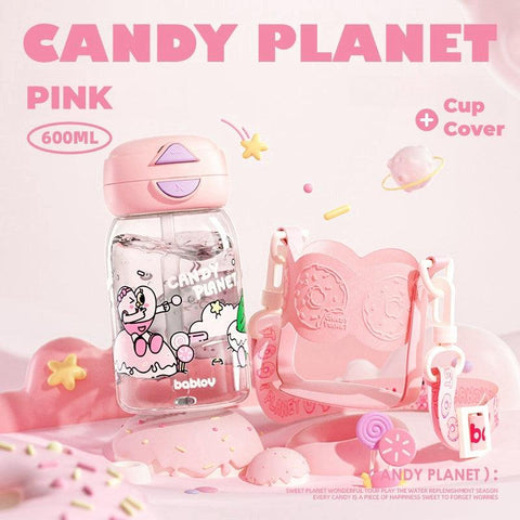 Bablov Candy Planet Leak-Proof Tritan Water Bottle (600ml) Bablov Candy Planet Leak-Proof Tritan Water Bottle (600ml)