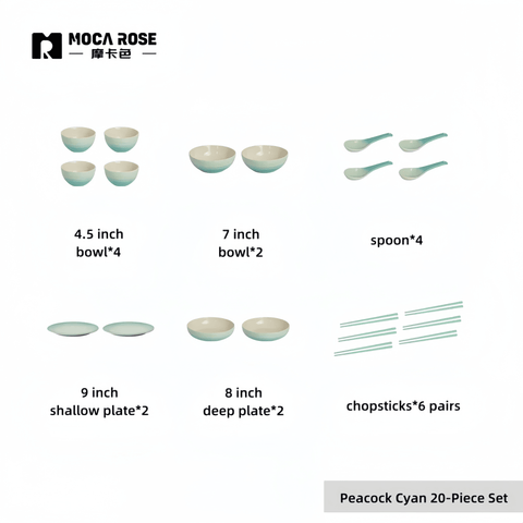 Mocarose Elegant Tableware Sets - Premium Luxury Dining Set for Modern Homes Mocarose Elegant Tableware Sets - Premium Luxury Dining Set for Modern Homes