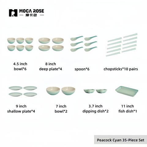 Mocarose Elegant Tableware Sets - Premium Luxury Dining Set for Modern Homes Mocarose Elegant Tableware Sets - Premium Luxury Dining Set for Modern Homes