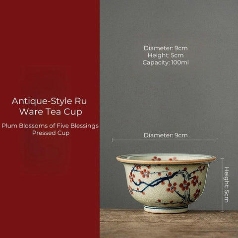 Hand-Painted Ceramic Tea Cup – Traditional Elegance Hand-Painted Ceramic Tea Cup – Traditional Elegance