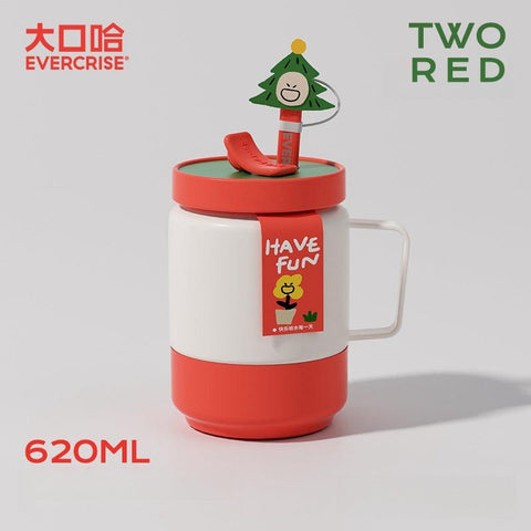 EVERCRISE HipHop Cup: Fun and Functional Insulated Straw Cup 620ml EVERCRISE HipHop Cup: Fun and Functional Insulated Straw Cup 620ml