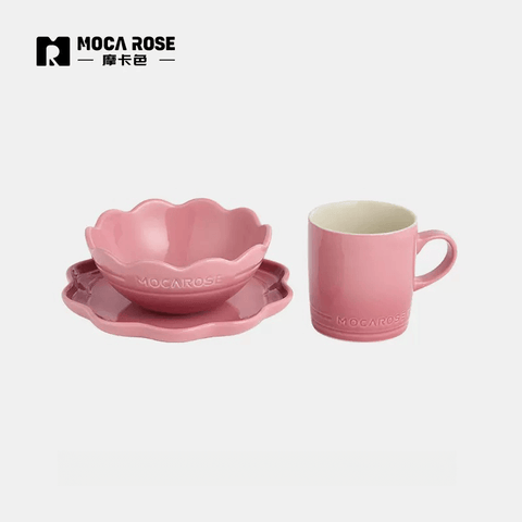 Mocarose Elegance Dinnerware Set - Bowls and Plates Collection Mocarose Elegance Dinnerware Set - Bowls and Plates Collection