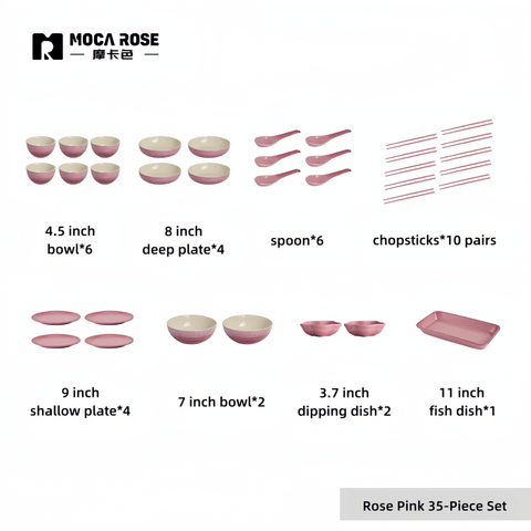 Mocarose Elegant Tableware Sets - Premium Luxury Dining Set for Modern Homes Mocarose Elegant Tableware Sets - Premium Luxury Dining Set for Modern Homes