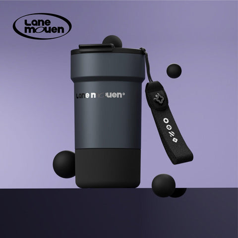 LANE MOUEN Portable Stainless Steel Coffee Cup 500ml - Leak-Proof Design LANE MOUEN Portable Stainless Steel Coffee Cup 500ml - Leak-Proof Design