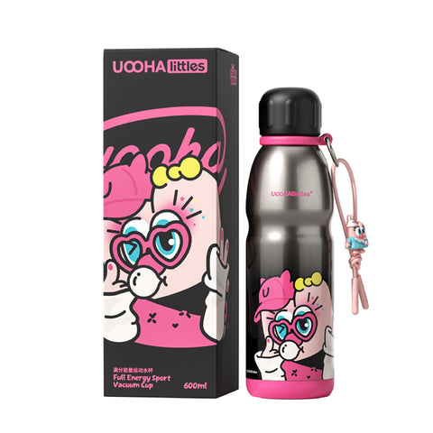 UOOHAlittles 600ml Ceramic-Coated Insulated Sports Water Bottle – 12H Thermal, Leak-Proof, Dual Drinking Modes UOOHAlittles 600ml Ceramic-Coated Insulated Sports Water Bottle – 12H Thermal, Leak-Proof, Dual Drinking Modes