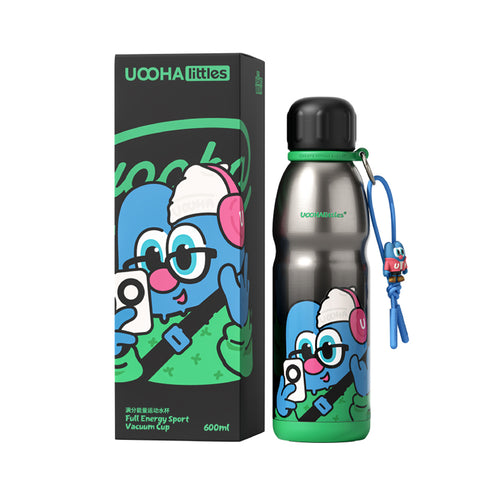 UOOHAlittles 600ml Ceramic-Coated Insulated Sports Water Bottle – 12H Thermal, Leak-Proof, Dual Drinking Modes UOOHAlittles 600ml Ceramic-Coated Insulated Sports Water Bottle – 12H Thermal, Leak-Proof, Dual Drinking Modes